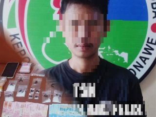 Seorang Pemuda di Konawe Ditangkap Polisi Setelah Ketahuan Membawa Sabu