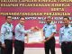 Karutan kelas II B Unaaha Herianto Kepala Kantor Wilayah Kemenkumham Sultra, Silvester Sili Laba. (Foto:ist)