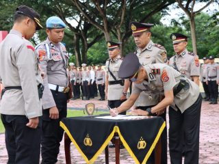 Kapolres Pimpin Sertijab, Dua Kapolsek dan Satu Kasat di Konawe Diganti