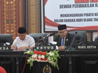 Hadiri Rapat Paripurna Istimewa, Sekda Konawe Beberkan Capaian Kinerja Makro Pembangunan