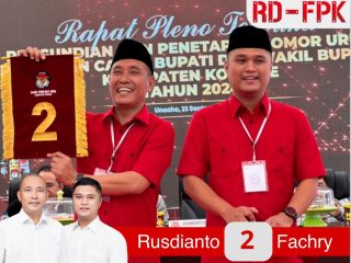 RD-FPK Dapat Nomor Urut Dua, Angka Pemenang