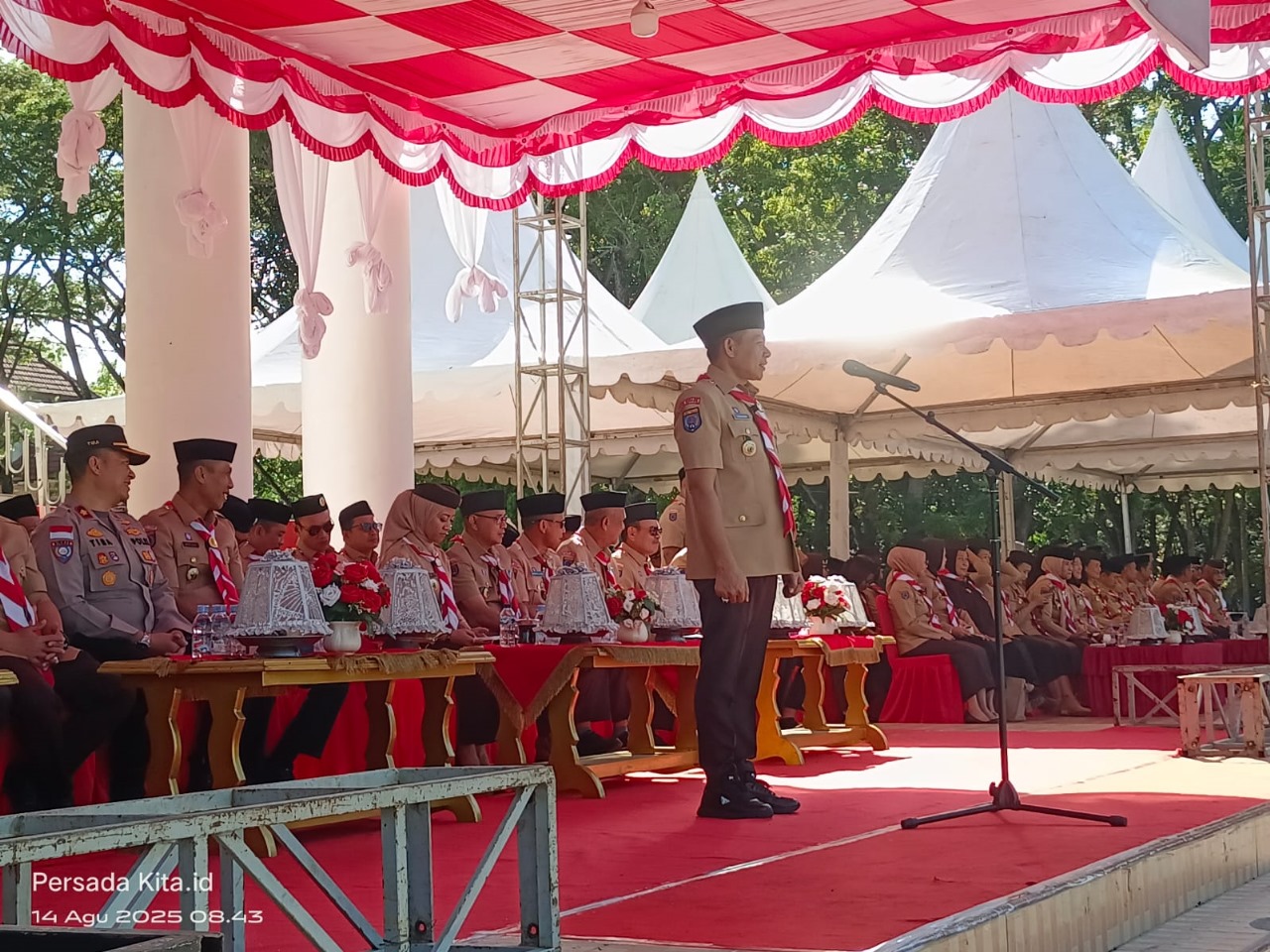 Bupati Konawe Yusran Akbar pimpin upacara Hari Pramuka ke-64