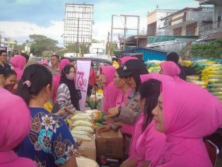 Polres dan Bulog Konawe Jaga Stabilitas Harga Lewat Pasar Pangan Murah