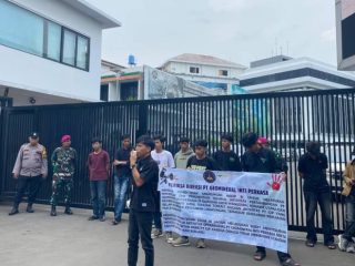 Desak Penghentian Aktivitas PT GIP, PERSAMA Sultra-Jakarta Geruduk KLHK dan Dirjen Minerba