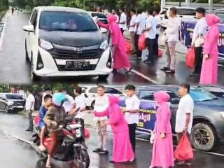 Aksi Ramadan Satreskrim Polres Konawe, Pengguna Jalan Kebagian Takjil