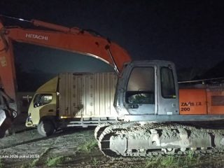 Polres Konawe Sita Excavator dari Tambang Ilegal