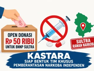 Sultra Rawan Narkoba, KASTARA Buka Donasi